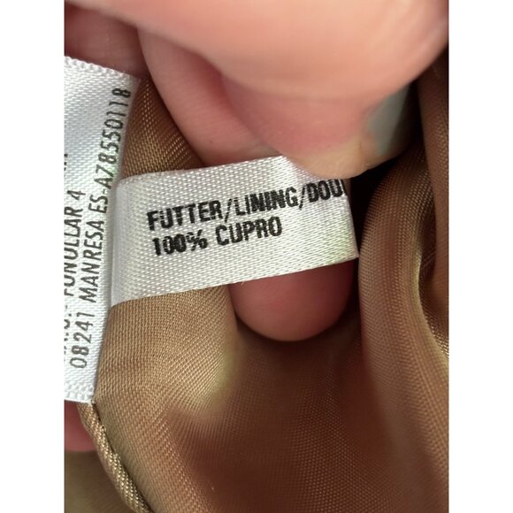 Escada Vintage Womens Tweed Jacket  Zip-Up Made In Germany Brown & Cream - Picture 9 of 16